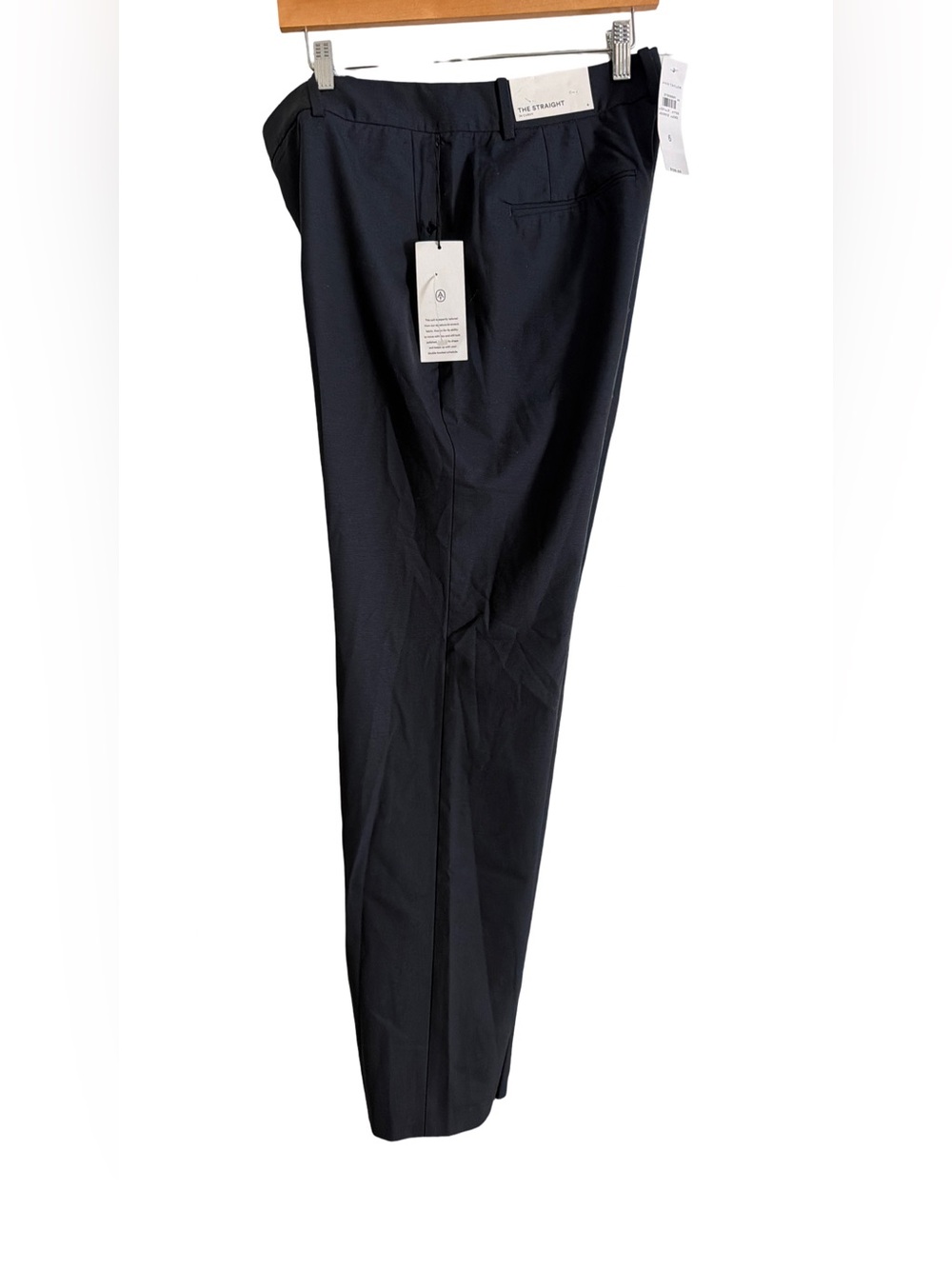 Ann Taylor Navy Straight-Leg Dress Pants - Picture 4 of 4